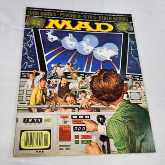Mad Magazine Issue #244 January 1984 War Games and Psycho II Richard Williams FN - Picture 1 of 6